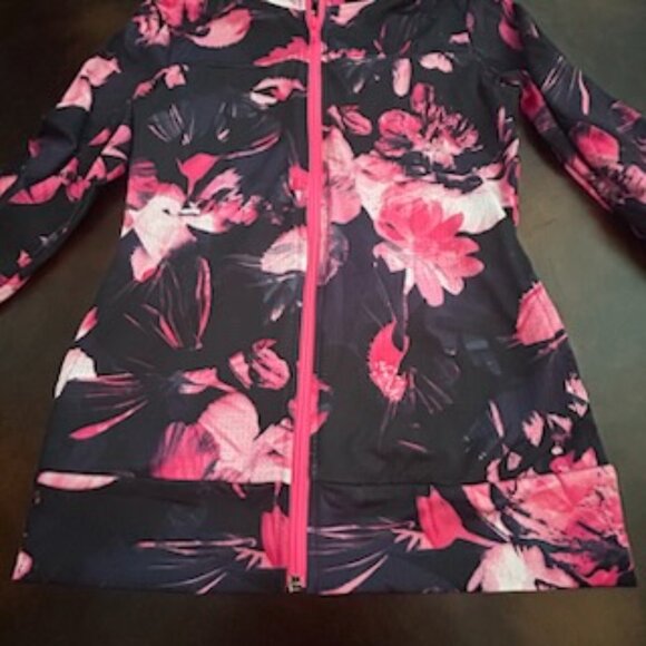 NWOT Energie Floral Shaping  Athletic Jacket Full Zip Front - Picture 9 of 10